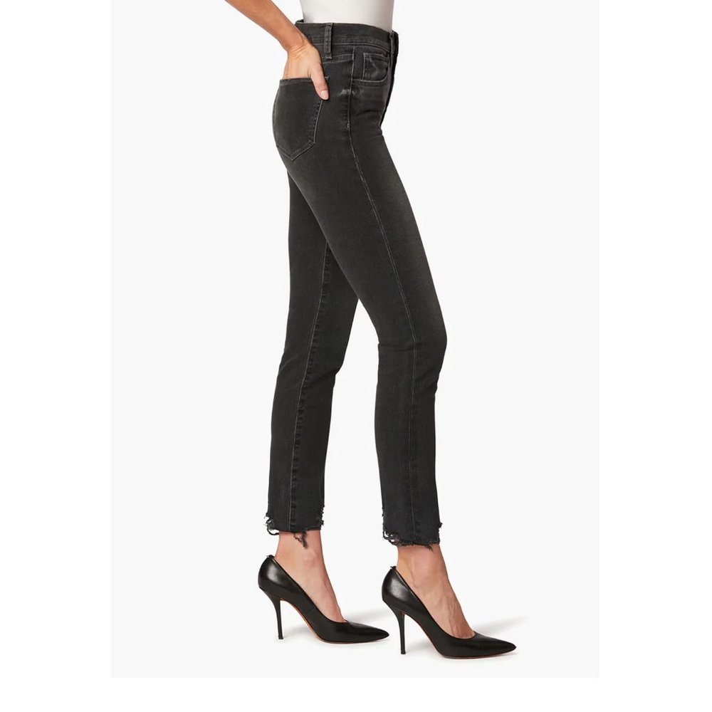 Joe's Jeans The Luna High Rise Cigarette Ankle Chew Hem Denim